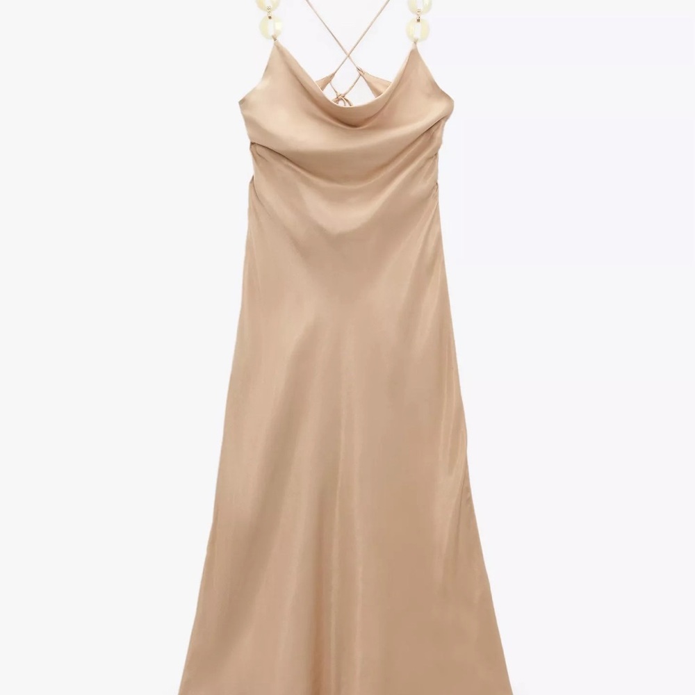 NWOT Zara Chain Link Slip Dress Size M - Picture 5 of 5